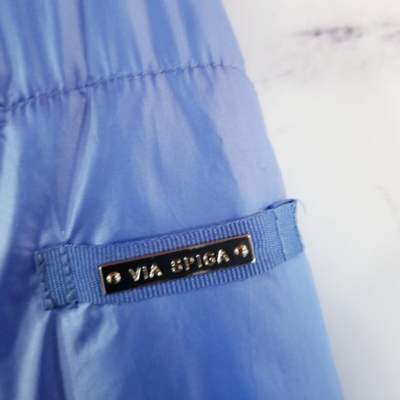 VIA SPIGA Blue Puffer Jacket - Picture 12 of 15